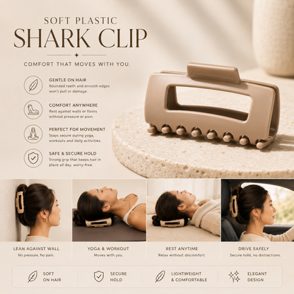 Gentle Grip Silicone Shark Clip